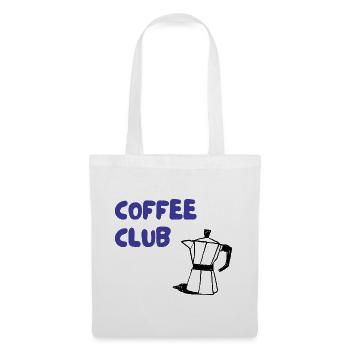 Coffee Club Mokka Illustration - Stoffbeutel - Weiß - Vorne