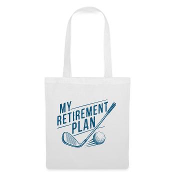 Mon plan de retraite Golf - Sac en tissu - blanc - Devant