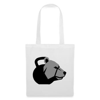 dynamic bear head with kettlebell - Tote Bag - white - Front