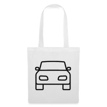 Frontansichts-Symbol des Autos - Stoffbeutel - Weiß - Vorne
