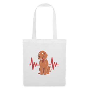 Redbone Coonhound - Stoffbeutel - Weiß - Vorne