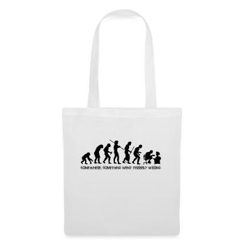 Die Evolution des Menschen - Stoffbeutel - Weiß - Vorne