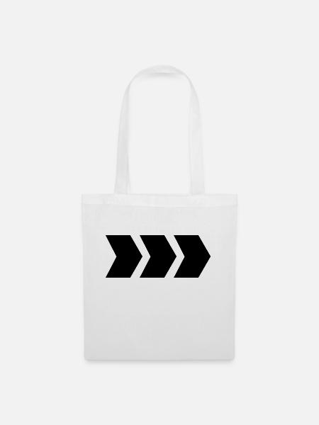 flèche - Sac en tissu - blanc