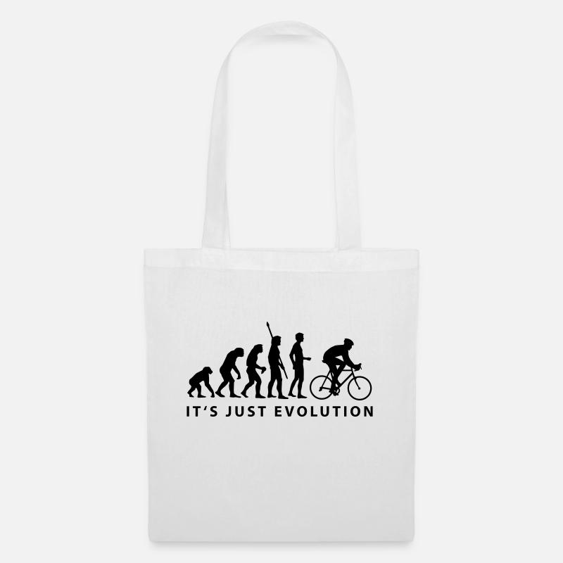 biker evolution - Sac en tissu - blanc