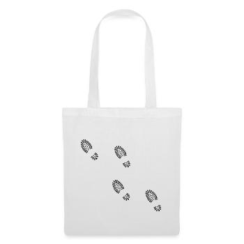 footsteps of shoes - Tote Bag - white - Front