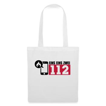 Feuerwehr 112 - Stoffbeutel - Weiß - Vorne