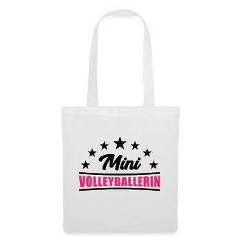 Volleyball Shirt - Mini Volleyballerin Shirt -Team - Stoffbeutel - Weiß - Vorne