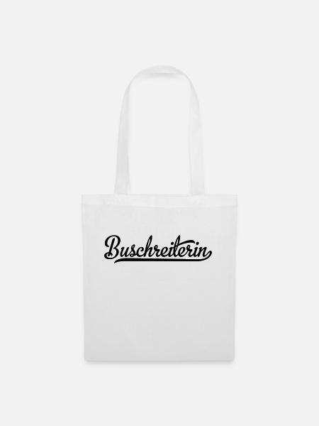 Buschreiterin - Stoffbeutel - Weiß