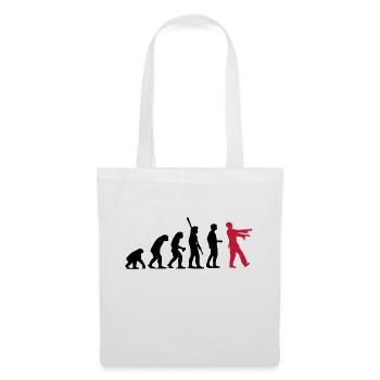 Zombie Evolution (zweifarbig) - Stoffbeutel - Weiß - Vorne