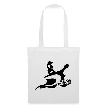 A flamenco dancer with fan - Tote Bag - white - Front