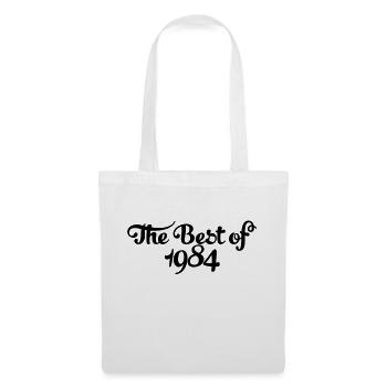 Geburtstag - Birthday - the best of 1984 (fr) - Sac en tissu - blanc - Devant