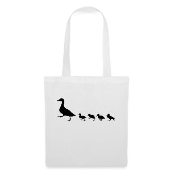 duck family, duck and ducklings - Tote Bag - white - Front