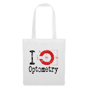 I love Optometry Optometrist - Stoffbeutel - Weiß - Vorne