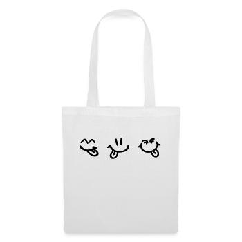 happy_smileys_f1 - Tote Bag - white - Front