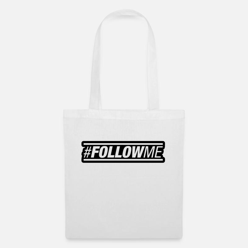 follow_me_ay1 - Stoffbeutel - Weiß