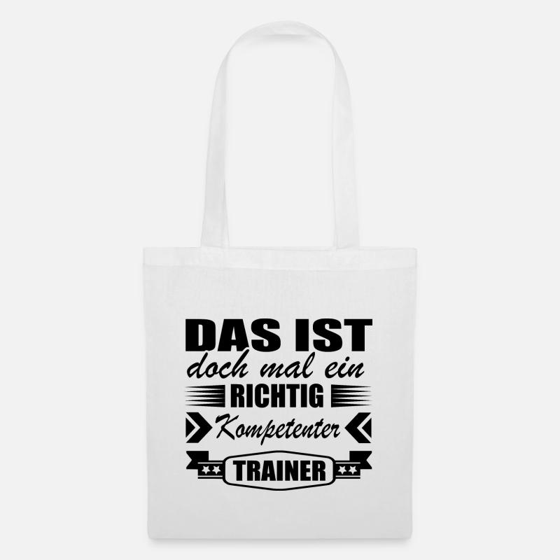 Trainer Shirt • Kompetenter Trainer • Geschenk - Stoffbeutel - Weiß