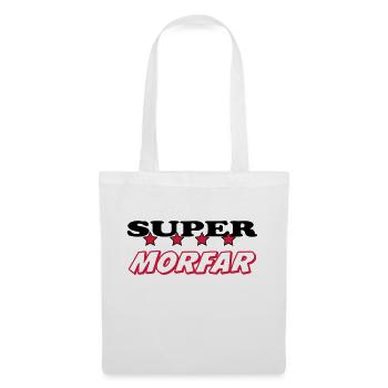 Super morfar - Sac en tissu - blanc - Devant