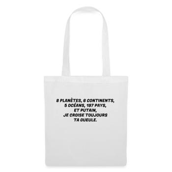 Humour - Drôle - Blague - Rire - Fun - Cool - Sac en tissu - blanc - Devant