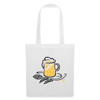 Beer Beer Mug Hops Wheat - Tote Bag - white - Front