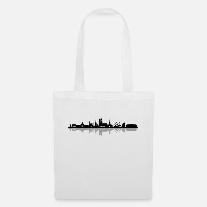 Skyline - München - Stoffbeutel - Weiß