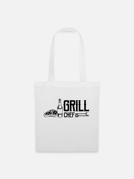 grill chef - Stoffbeutel - Weiß