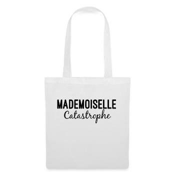 Mademoiselle-Katastrophe - Stoffbeutel - Weiß - Vorne