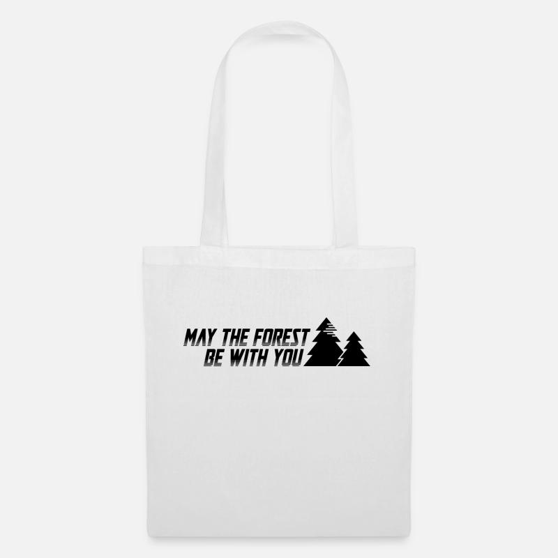 May the forest be with you - Stoffbeutel - Weiß