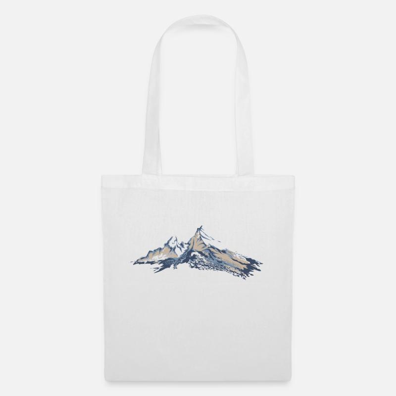Berg Watzmann Geschenk Geschenkidee - Stoffbeutel - Weiß