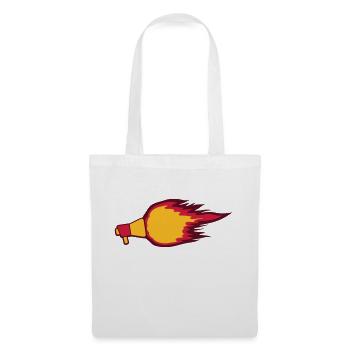 Fire Flame Megaphone Symbol - Tote Bag - white - Front