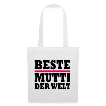 Beste mutti der welt - Stoffbeutel - Weiß - Vorne
