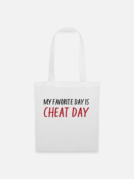 Cheat Day - Stoffbeutel - Weiß