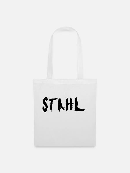 Stahl - Stoffbeutel - Weiß