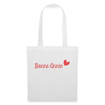 BONNE ANNEE. SAINT SYLVESTRE. NOUVELLE ANNÉE. - Sac en tissu - blanc - Devant