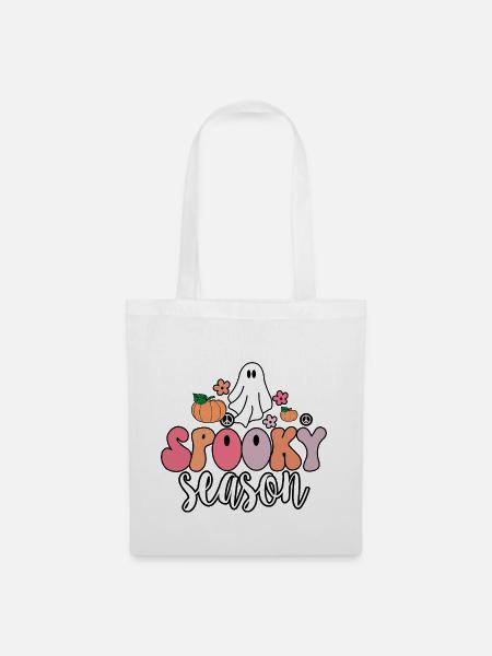 Groovy Ghost Spooky Season T-Shirt - Stoffbeutel - Weiß