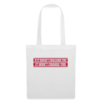 Séance d’entraînement Fitness Motivation Citation - Sac en tissu - blanc - Devant