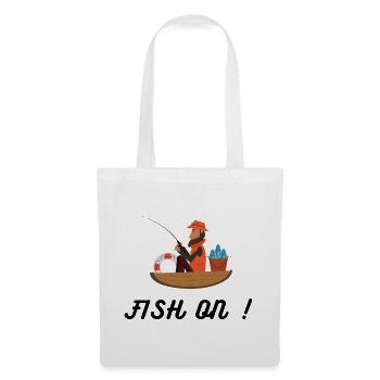 JOUR DE PÊCHE - Sac en tissu - blanc - Devant