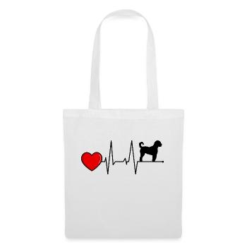 Irish Doodle Maman maîtresse battement de cœur pour vous - Sac en tissu - blanc - Devant