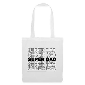 SUPER DAD - Stoffbeutel - Weiß - Vorne