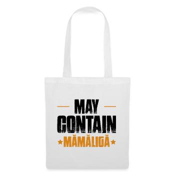 Peut contenir Mamaliga - Sac en tissu - blanc - Devant
