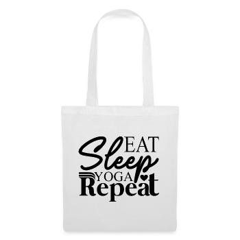 Eat Sleep Yoga Repeat - Tote Bag - white - Front