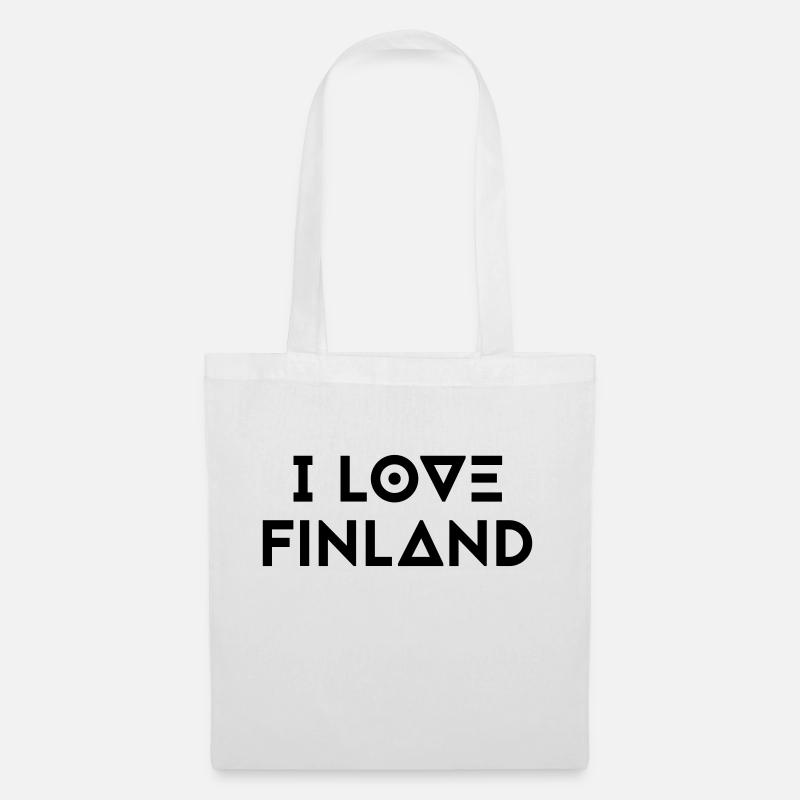 I LOVE FINLAND - Stoffbeutel - Weiß