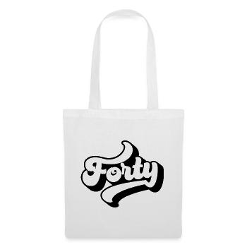Forty 40th Birthday Men Women 40 Years Old - Tote Bag - white - Front