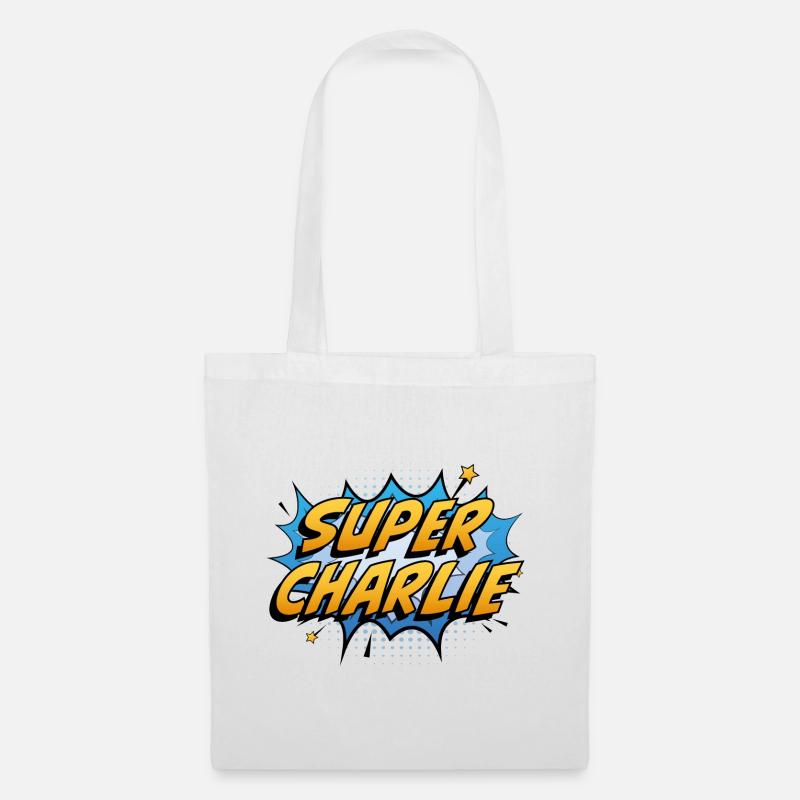 Super Charlie - Stoffbeutel - Weiß