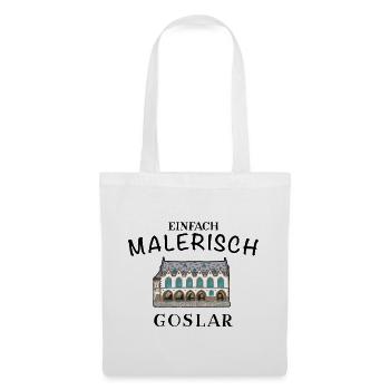 Goslar im Harz, Historisches Rathaus - Stoffbeutel - Weiß - Vorne