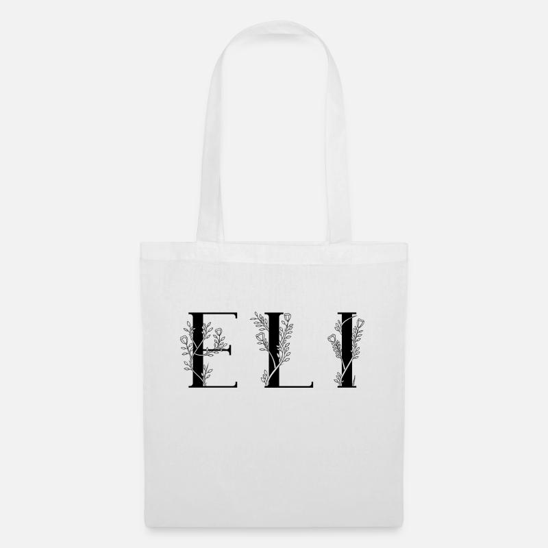 Name - Eli - Stoffbeutel - Weiß