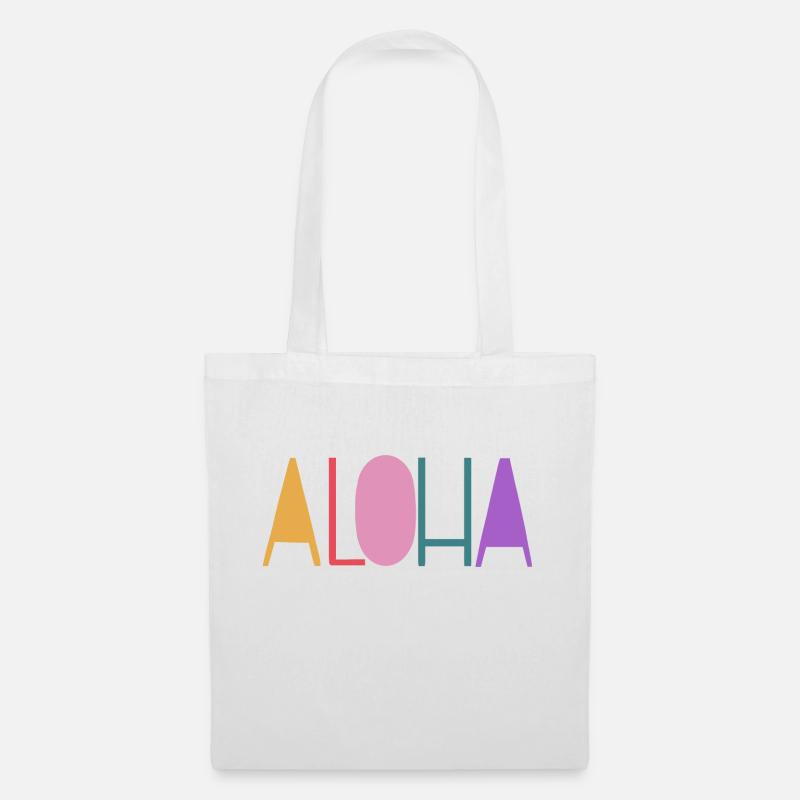 Aloha - Stoffbeutel - Weiß