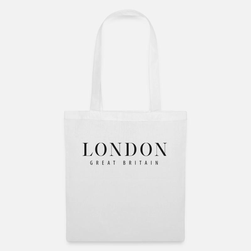 London - Großbritanien - Stoffbeutel - Weiß