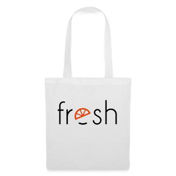 frais - 2 couleurs - Sac en tissu - blanc - Devant