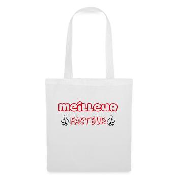 MEILLEUR FACTEUR - Sac en tissu - blanc - Devant
