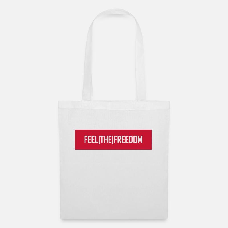 Feel The Freedom - Stoffbeutel - Weiß